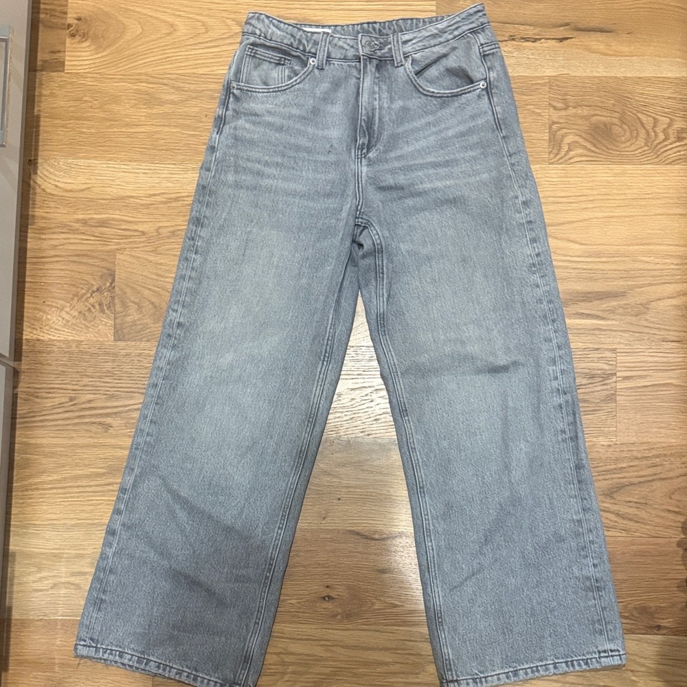 Zara Gray Denim Pants